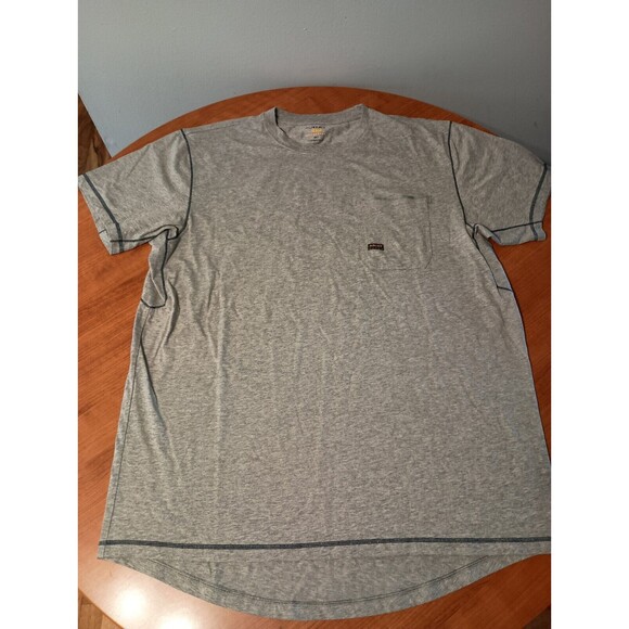 ARIAT Rebar Workman Pocket Short Sleeve T-Shirt Men's HEATHER GRAY XXLT Work - Picture 1 of 8